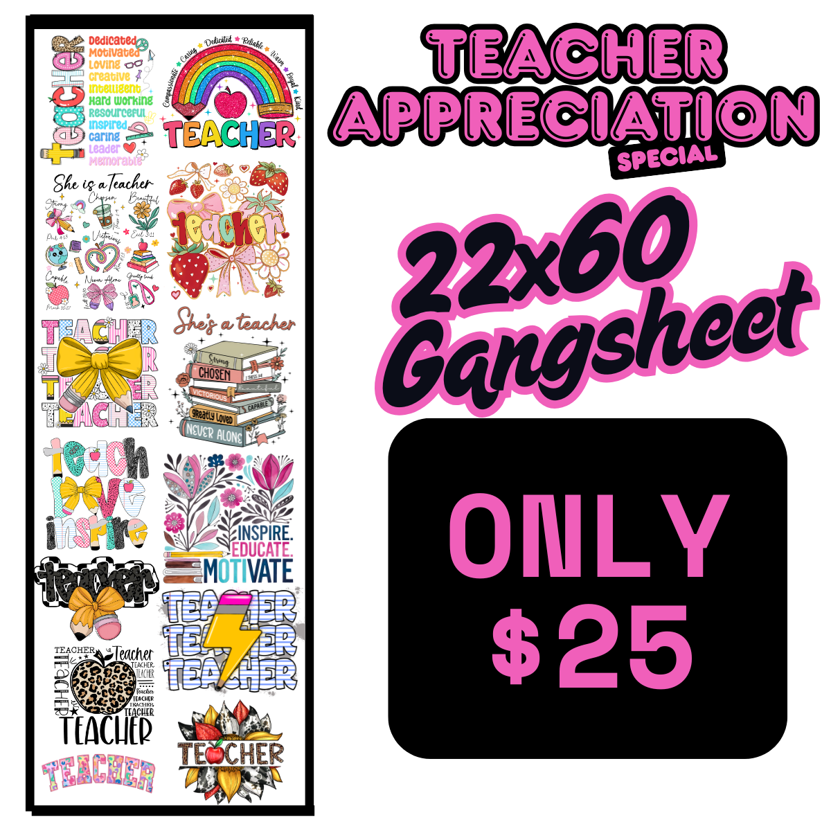Premade Gang Sheet-004-Teacher